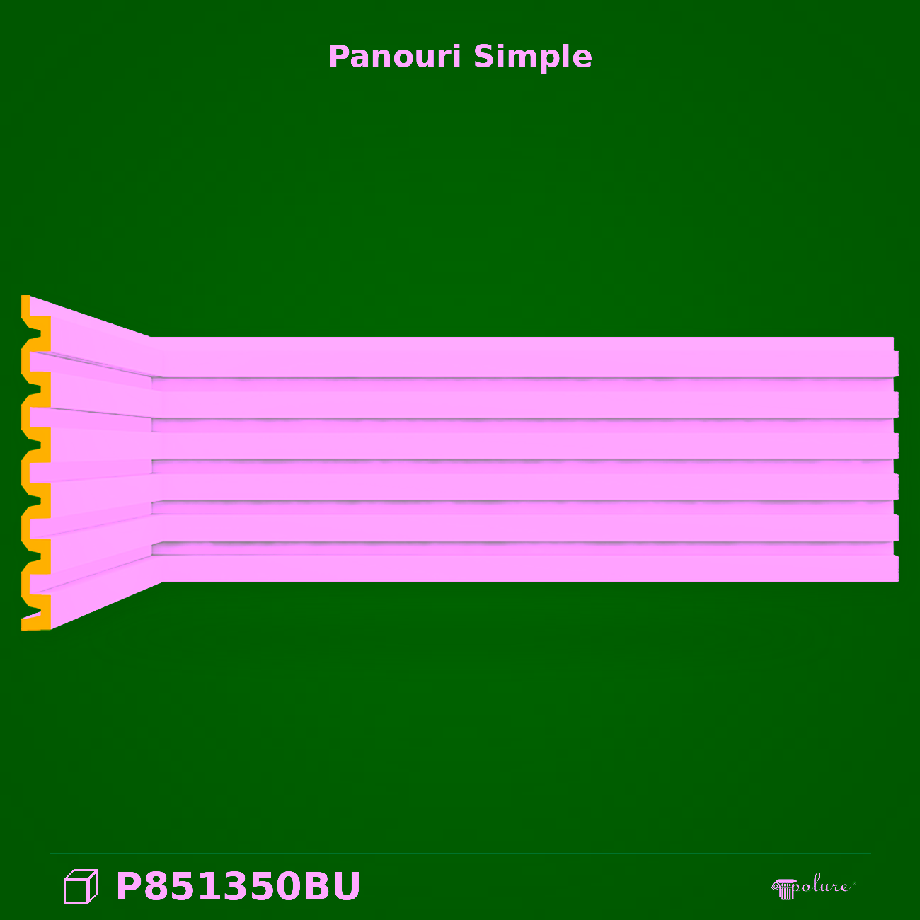 Panou Decorativ Perete din Poliuretan Riflaj 33×240 cm