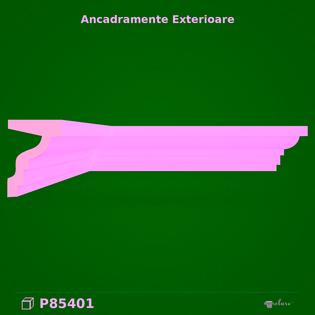 Ancadrament Poliuretan 5x240x7 cm pentru Fereastră și Ușă
