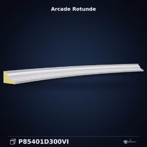 Arcadă Rotundă din Poliuretan 5x98x15 cm Profil Neted