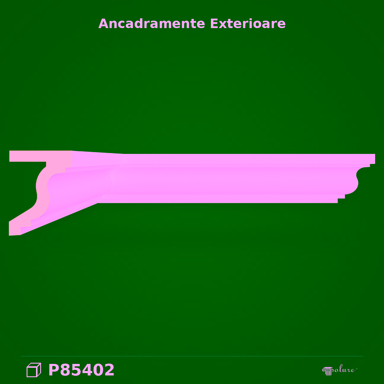 Ancadrament Poliuretan 5×6 cm P85402 pentru Geamuri și Uși