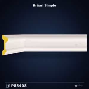 Brâu Decorativ Neted din Poliuretan 3x10 cm Model Perete