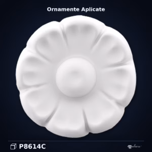 Rozetă Decorativă Florală din Poliuretan 10x10 cm