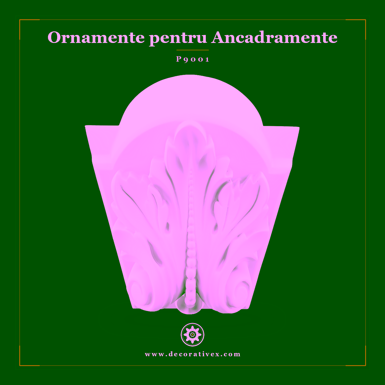 Element Decorativ Ancadrament Poliuretan 21×27 cm