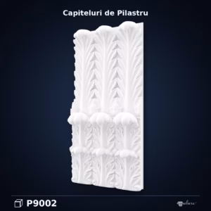 Capitel Pilastru din Poliuretan cu Frunze de Acant 16x46x96 cm