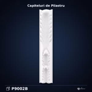 Pilastru Decorativ din Poliuretan cu Frunze de Acant 13x12x96 cm