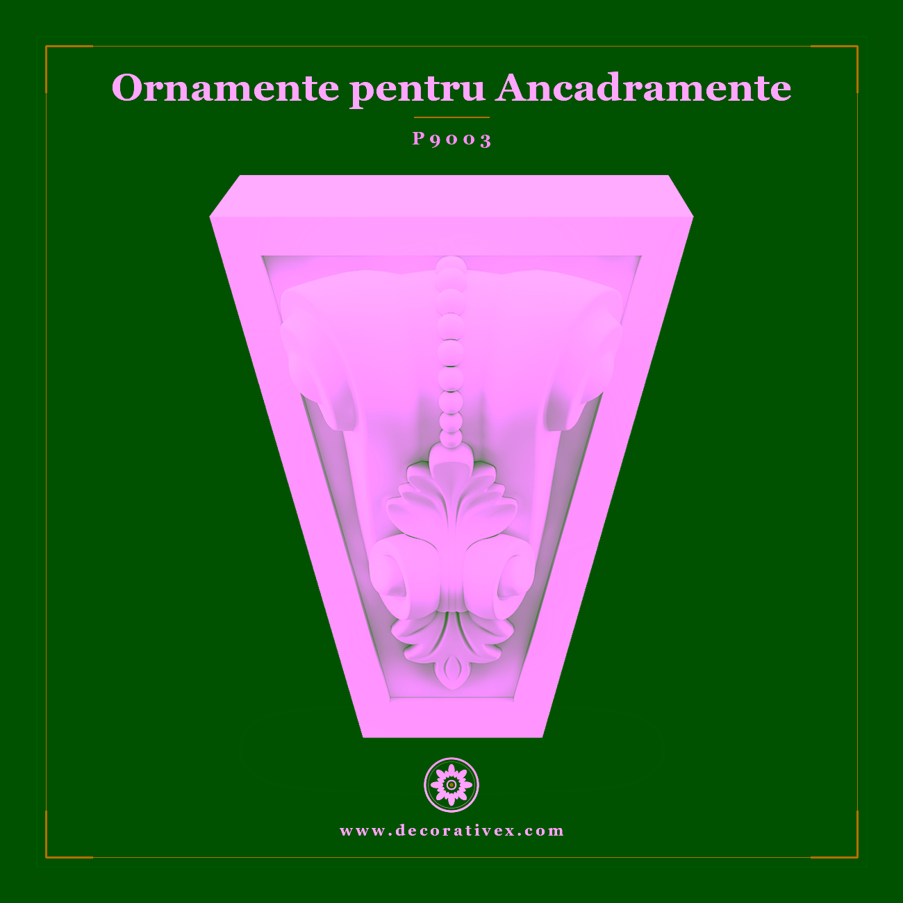Element Decorativ Ancadrament Poliuretan 22x25x32 cm