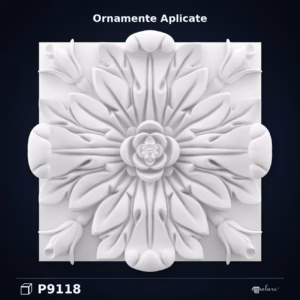 Rozetă Decorativă Pătrată din Poliuretan 30x30 cm P9118