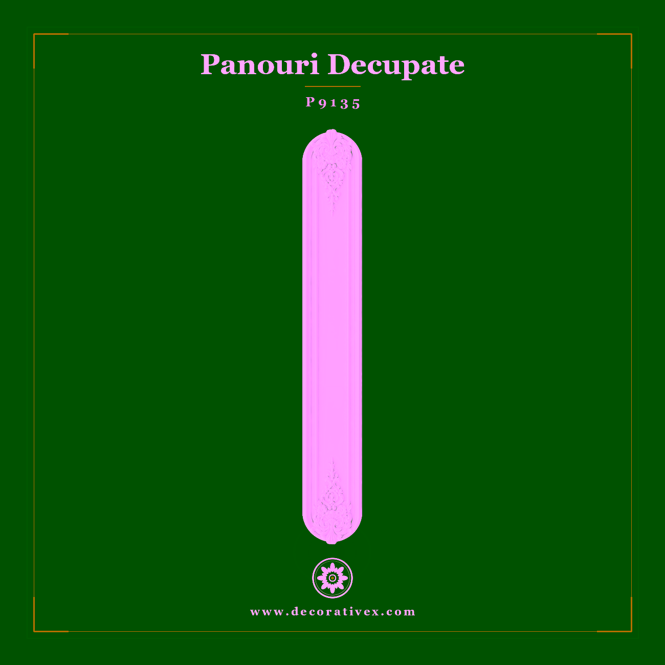 Panou Decorativ Sculptat din Poliuretan 27×182 cm