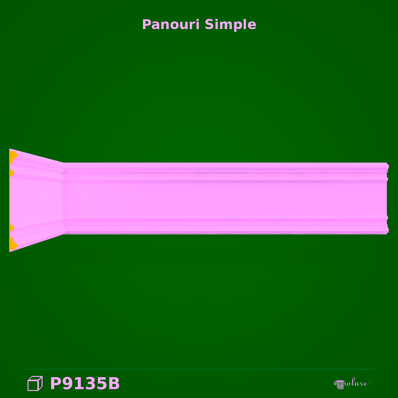 Panou Decorativ din Poliuretan 27×240 cm Model Profilat