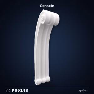 Consolă Decorativă din Poliuretan cu Acant și Volute 143 cm