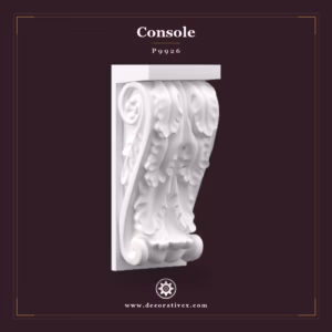 Consolă Decorativă Sculptată din Poliuretan 8x9x20 cm