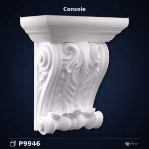 Consolă Architecturală Poliuretan cu Acant 18x31x39 cm