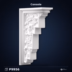 Consolă Decorativă Clasică din Poliuretan 21x6x31 cm