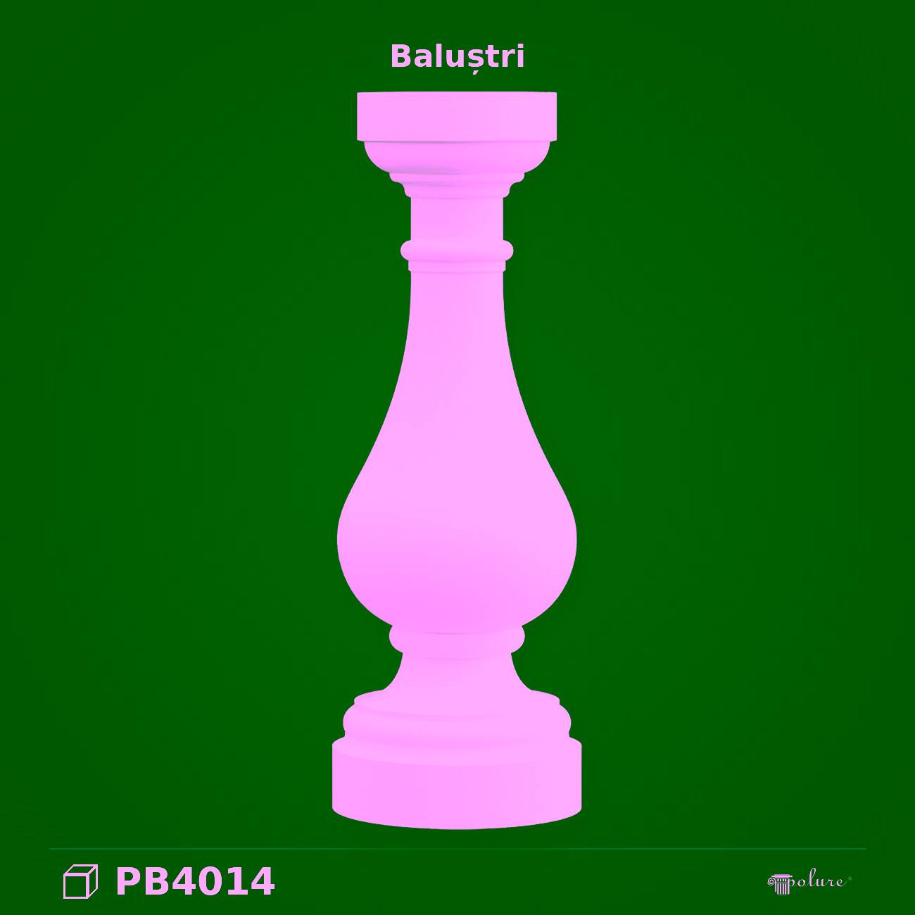Balustru din Poliuretan 14x14x40 cm Model Clasic PB4014
