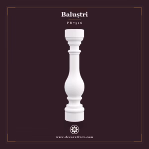 Balustru Decorativ din Poliuretan 17x75 cm Clasic