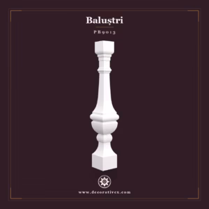 Balustru Decorativ din Poliuretan 15x15x90 cm Clasic
