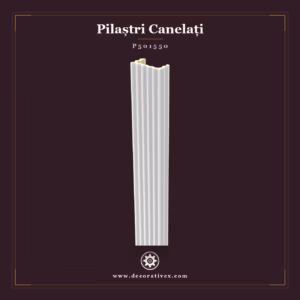 Material decorativ din poliuretan, pilastru canelat 8x15x240 cm