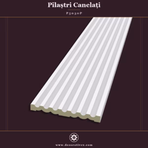 Pilastru Decorativ Canelat din Poliuretan 3x30x240 cm