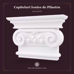 Capitel Pilastru Ionic din Poliuretan 15x60x41 cm