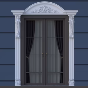 Ansamblu Decorativ Usă Poliuretan 26x208x263 cm