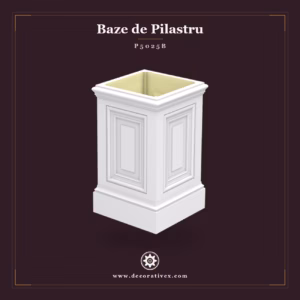 Baza de pilastru 28x28x46 cm, produs decorativ din poliuretan