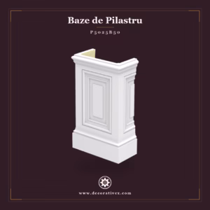 Bază de pilastru 14x28x46 cm, produs decorativ din poliuretan
