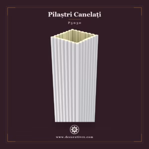 Produs decorativ din poliuretan: pilastru canelat 30x30x240 cm