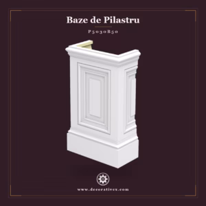 Bază de pilastru 17x34x56 cm, produs decorativ din poliuretan