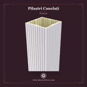 Pilastru canelat 40x40x240 cm, produs decorativ din poliuretan