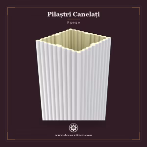 Pilastru canelat din Poliuretan 50x50x240 cm decorativ