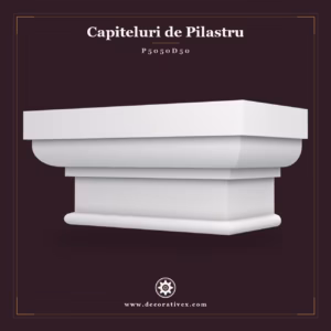 Pilastru decorativ 34x69x32 cm din poliuretan pentru fațadă