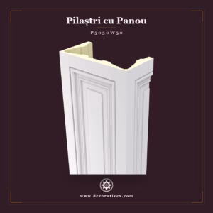 Pilastru din Poliuretan Neted pentru Coloane 25x50x240 cm