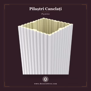Pilastru canelat 60x60x240 cm, material decorativ din poliuretan